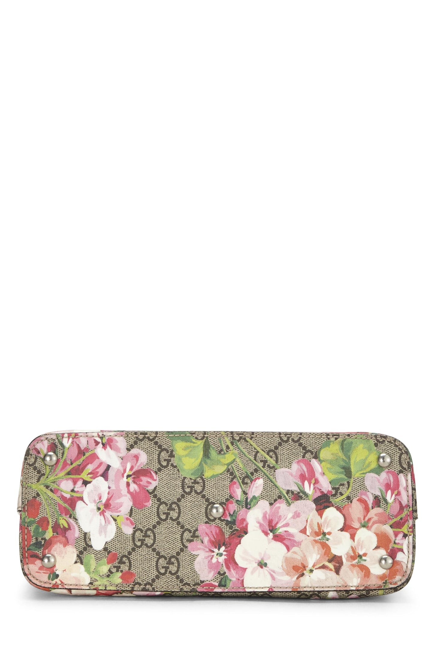 Gucci, sac fourre-tout à poignée supérieure en toile suprême GG Blooms rose d'occasion, rose