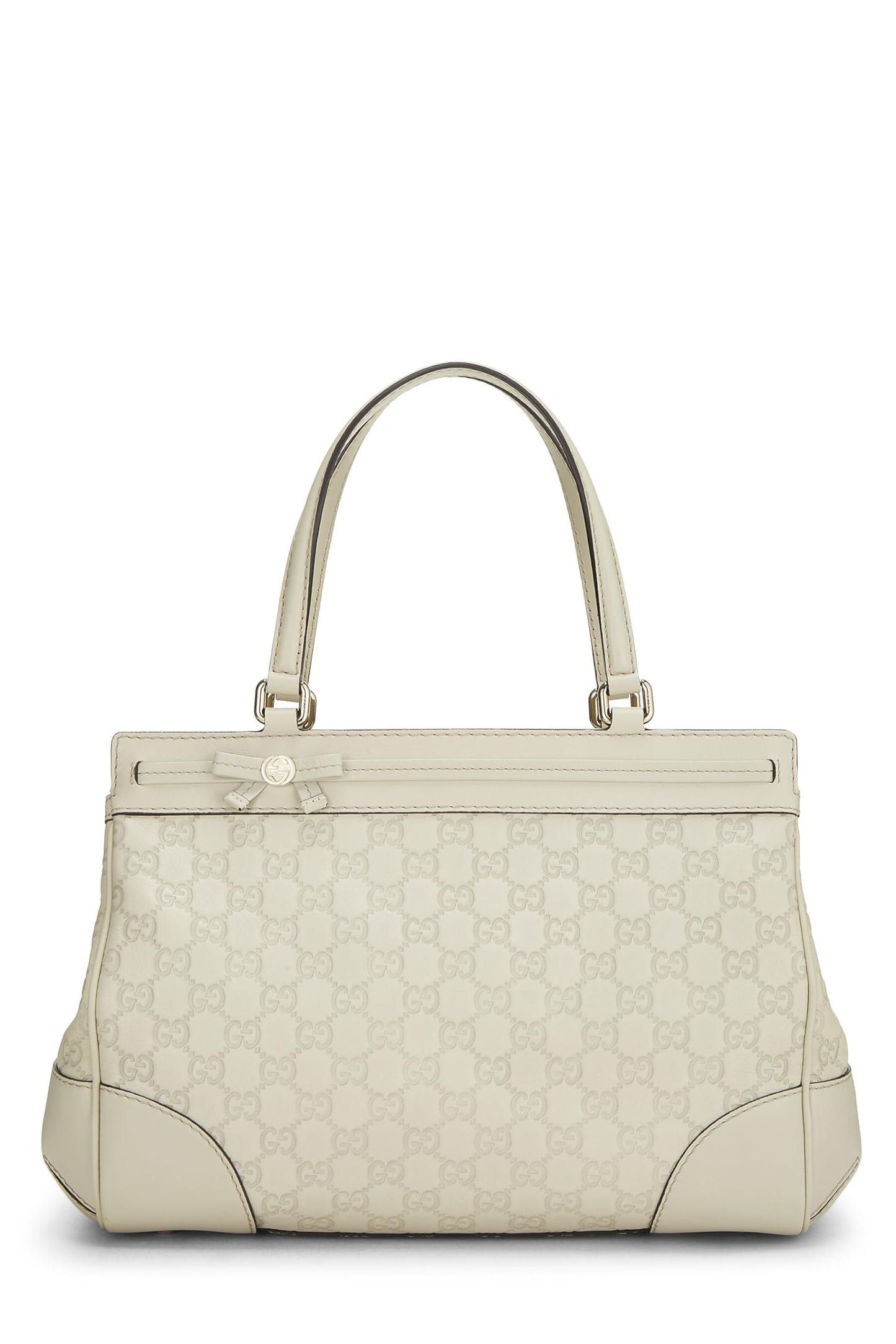 Gucci, Pre-Loved White Guccissima Mayfair Double Tote, White