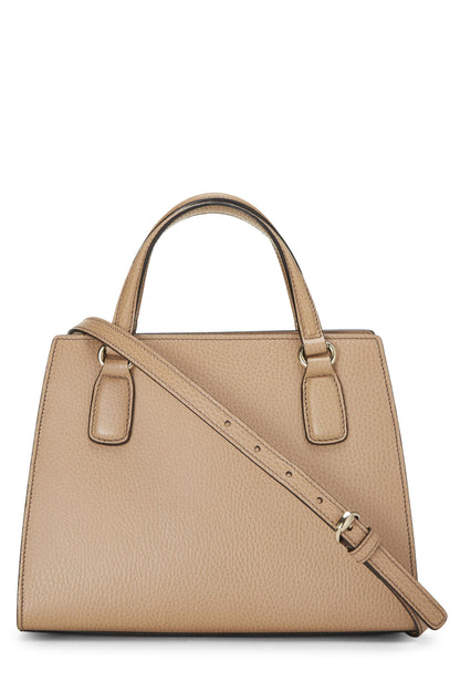 Gucci, sac à main Soho en cuir grainé beige d'occasion, beige