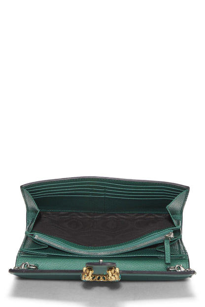 Gucci, Pre-Loved Green Leather Dionysus Shoulder Bag Small, Green