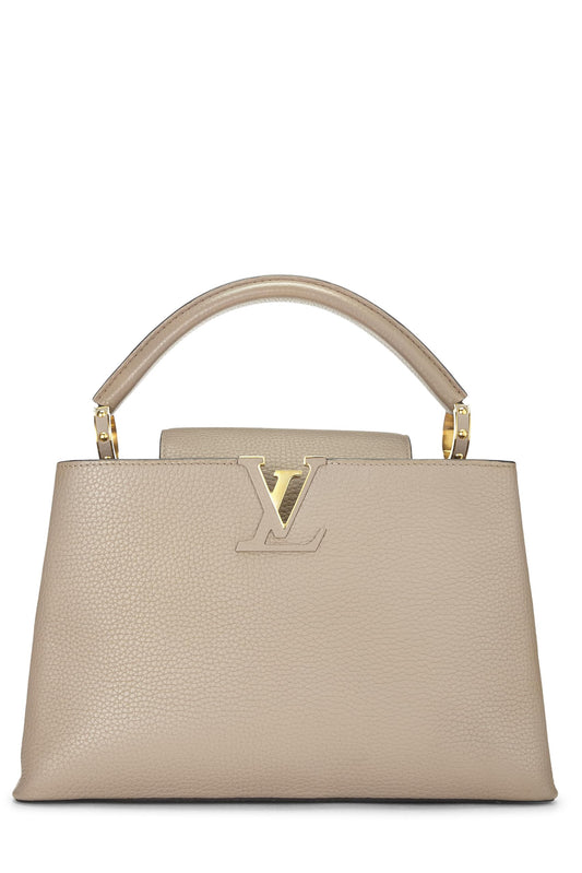 Louis Vuitton, Pre-Loved Taurillon Capucines GM gris, Gris