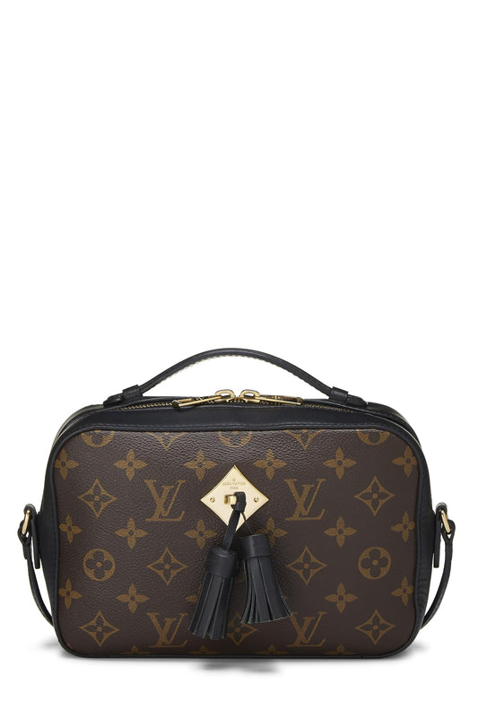 Louis Vuitton, Saintonge de lona con monograma negro Pre-Loved, Negro