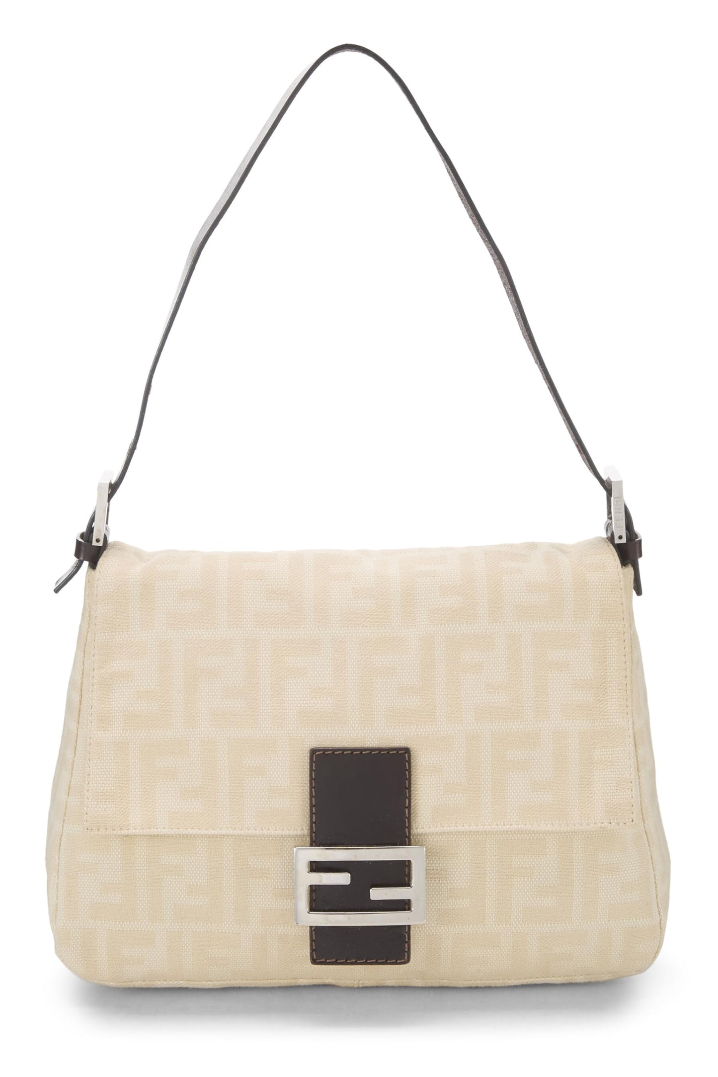 Fendi, Mama en toile Zucca beige pré-aimée, Beige