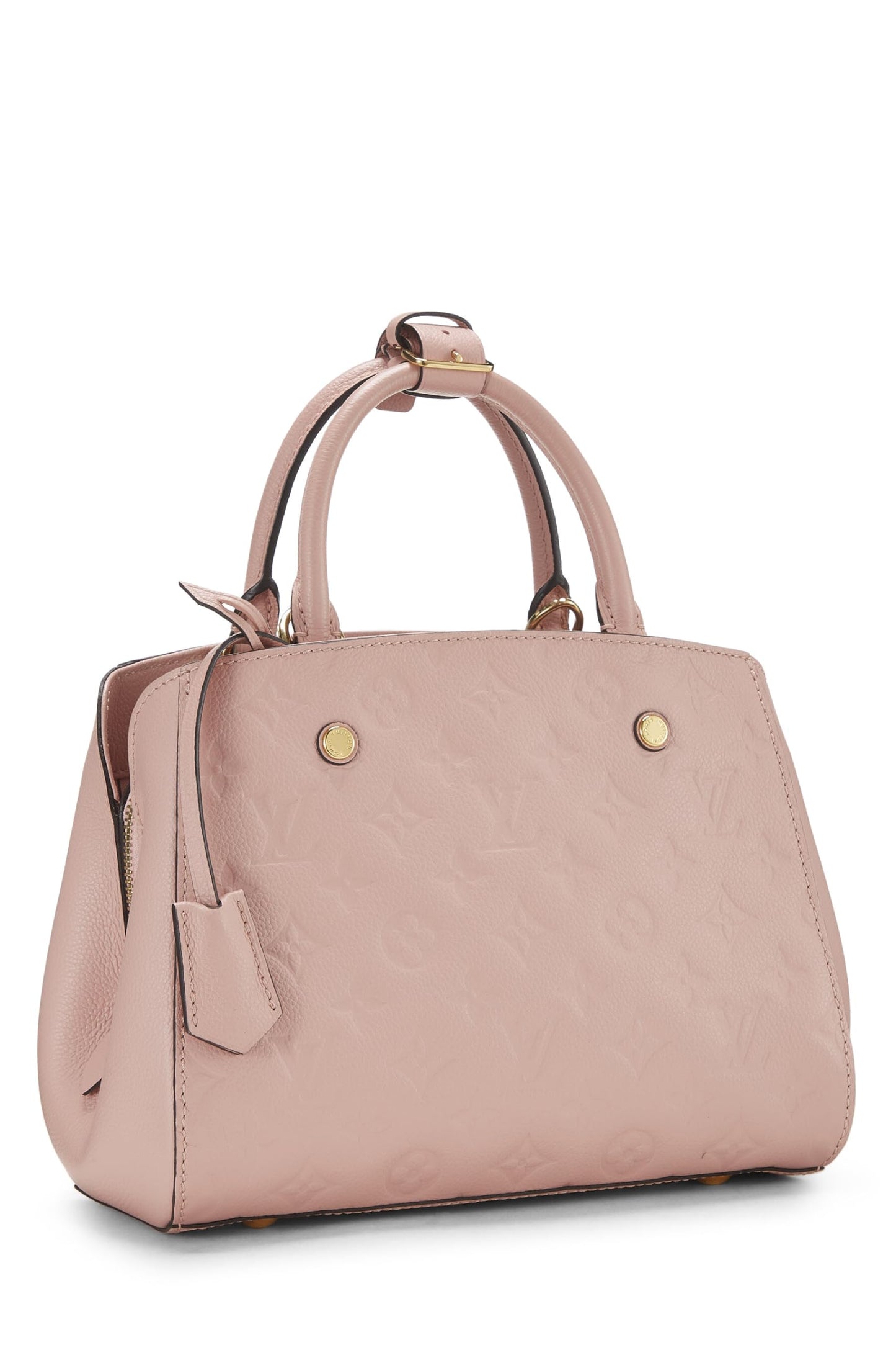 Louis Vuitton, Pre-Loved Pink Monogram Empreinte Montaigne BB, Pink