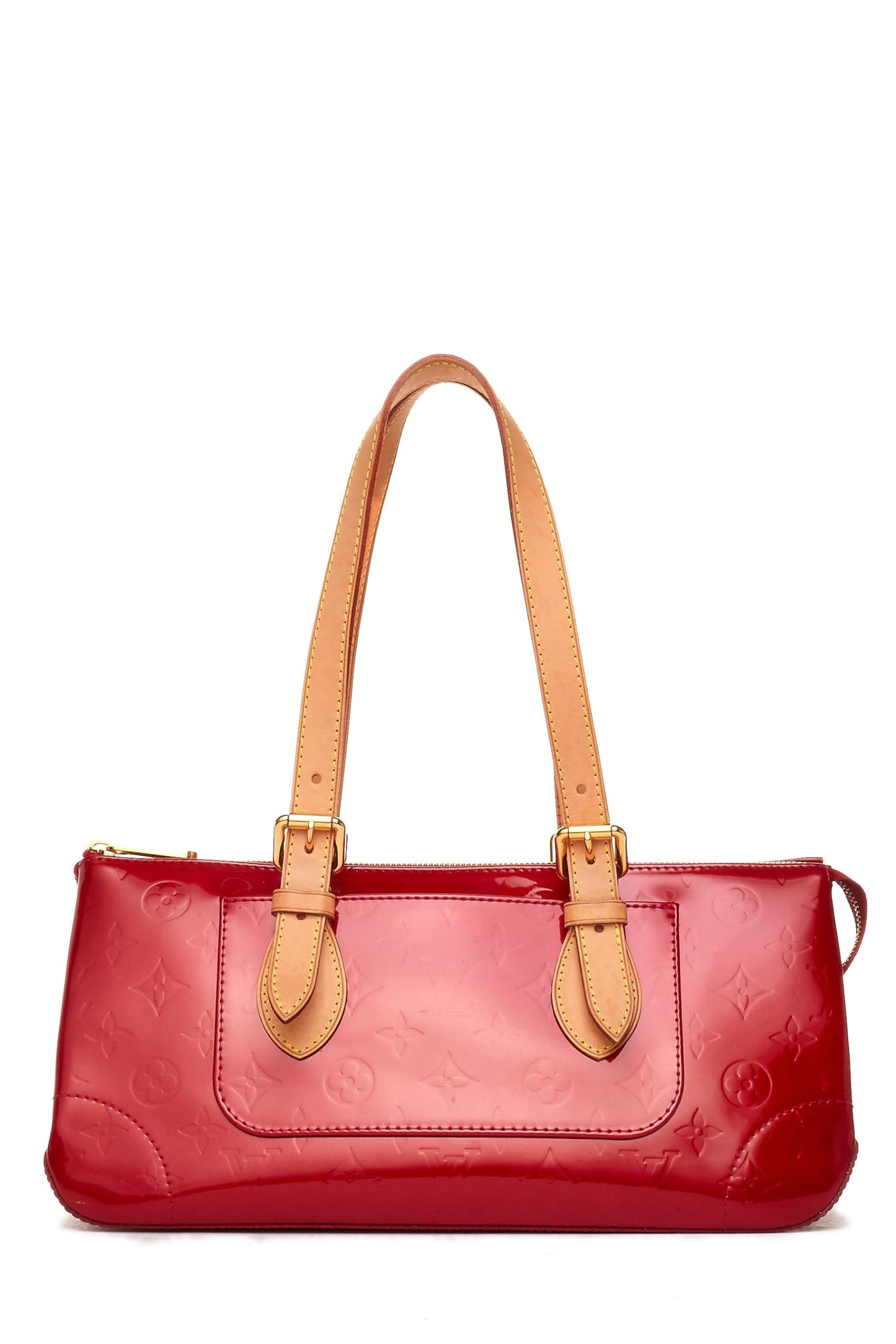 Louis Vuitton, Pre-Loved Pomme D'amour Monogram Vernis Rosewood Avenue, Red