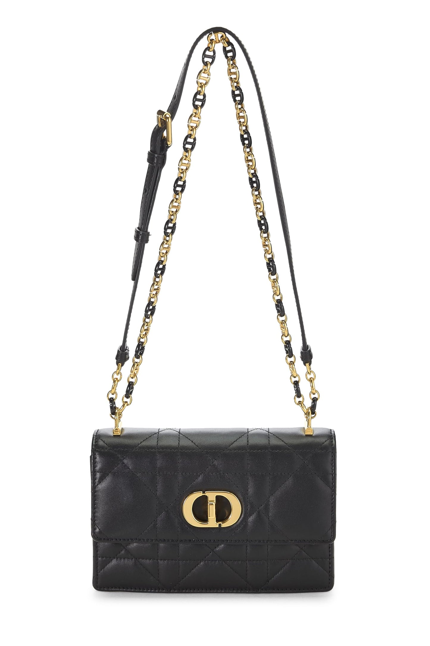 Dior, Pre-Loved Black Cannage Lambskin Miss Caro Bag Mini, Black