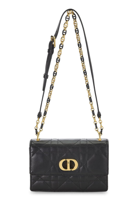 Dior, sac Miss Caro Mini en cuir d'agneau Cannage noir d'occasion, noir