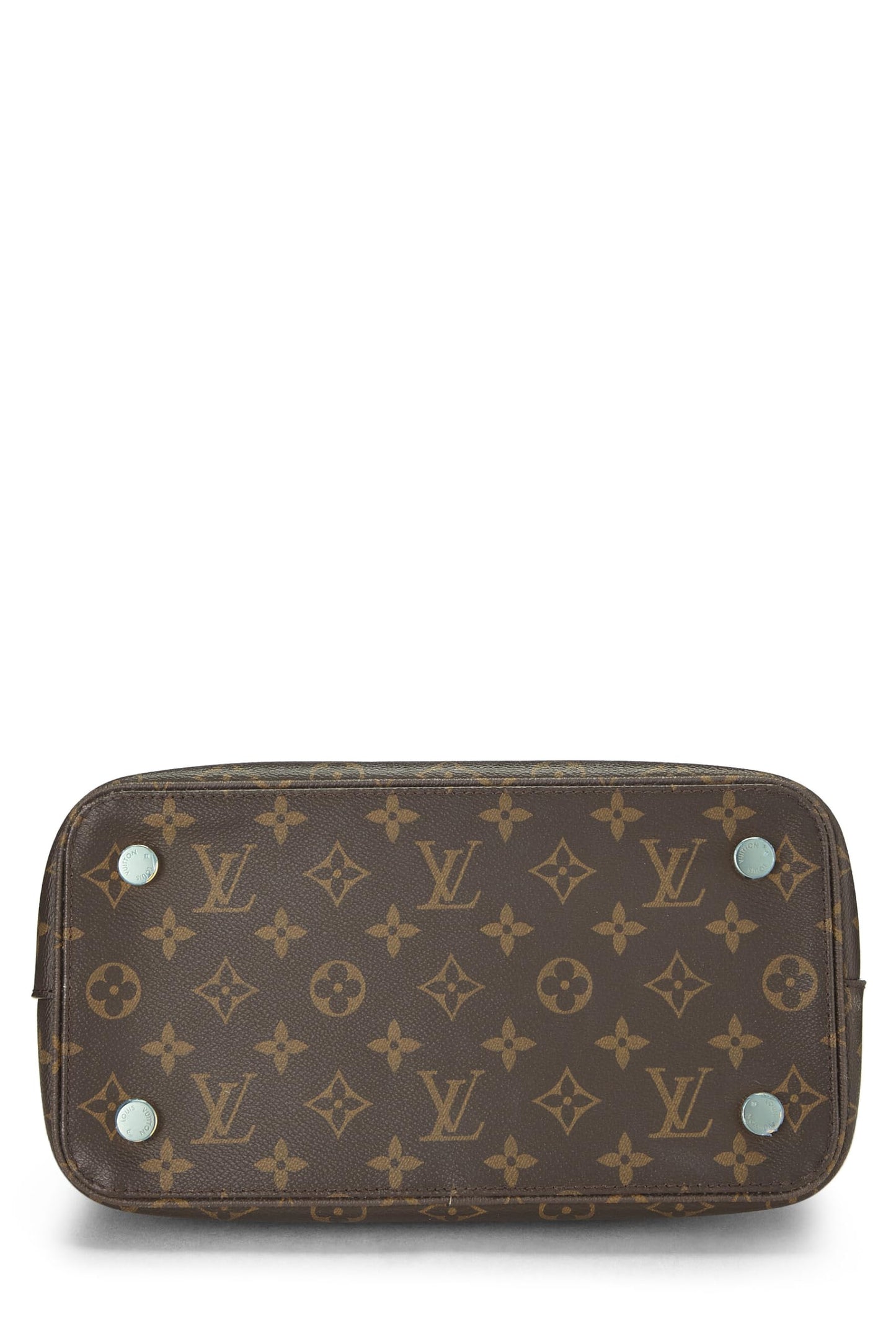 Louis Vuitton, sac à main LockIt Vertical MM NM en toile Monogram d'occasion, marron