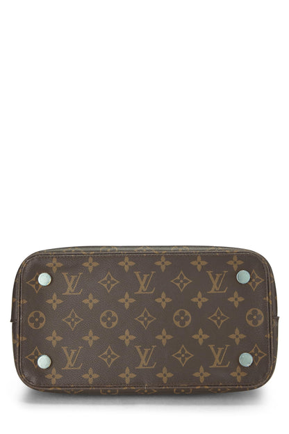 Louis Vuitton, sac à main LockIt Vertical MM NM en toile Monogram d'occasion, marron