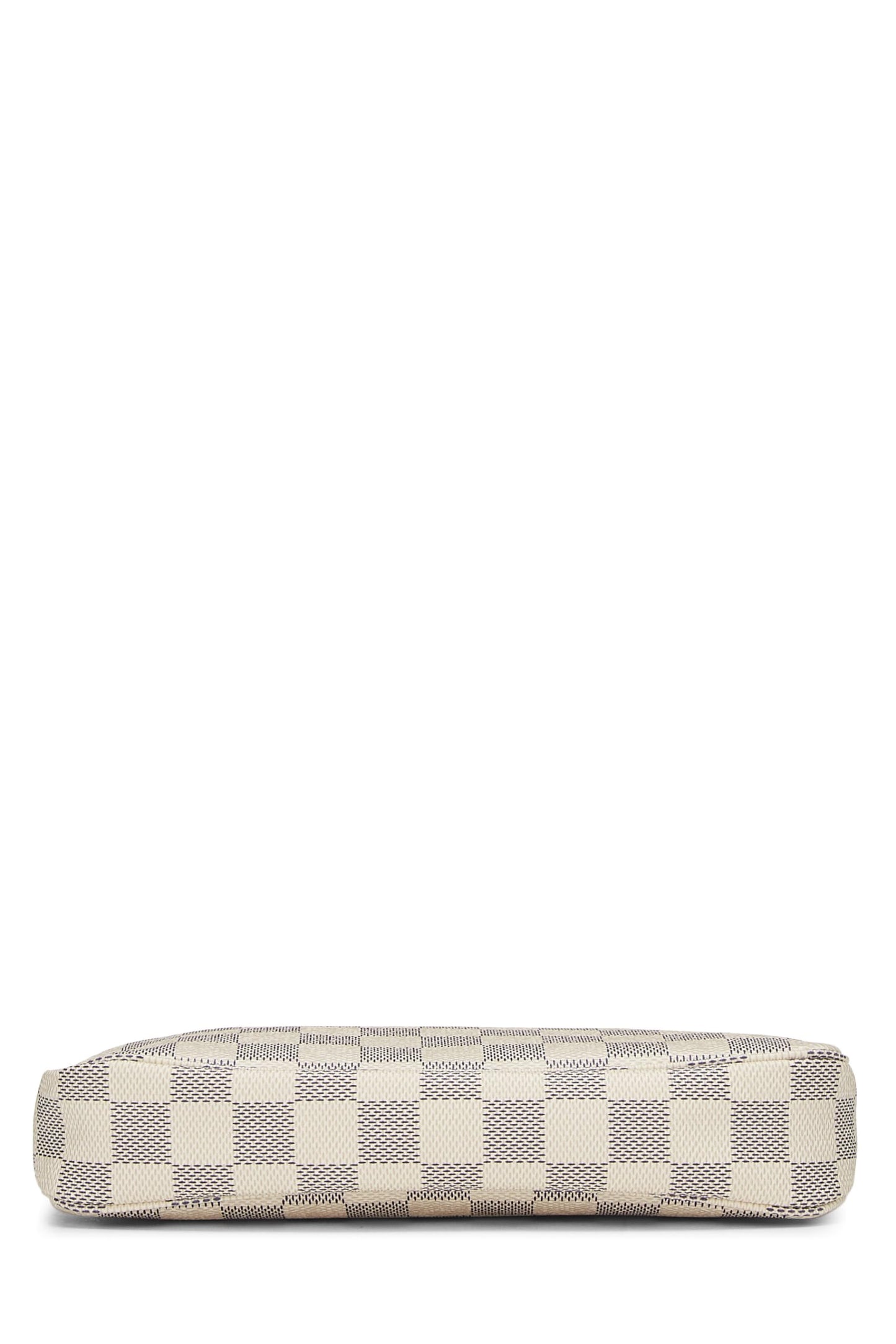 Louis Vuitton, accesorios Damier Azur Pochette usados, blanco