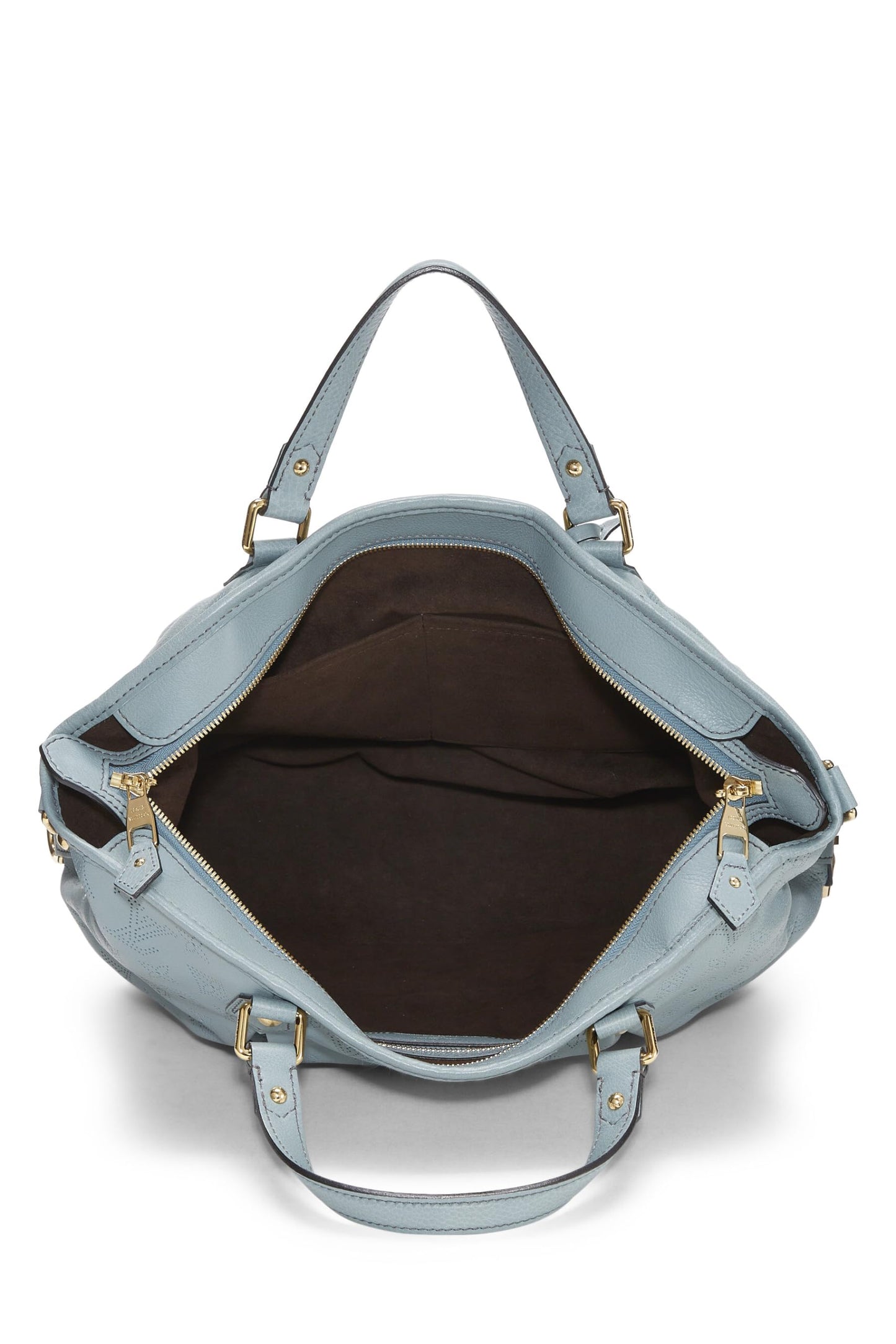 Louis Vuitton, PM estelar de cuero Mahina con monograma azul Pre-Loved, Azul