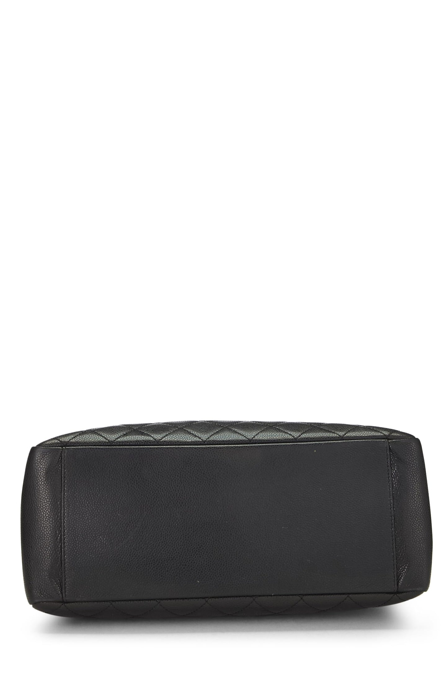 Chanel, Grand sac cabas matelassé noir Caviar d'occasion (GST), noir