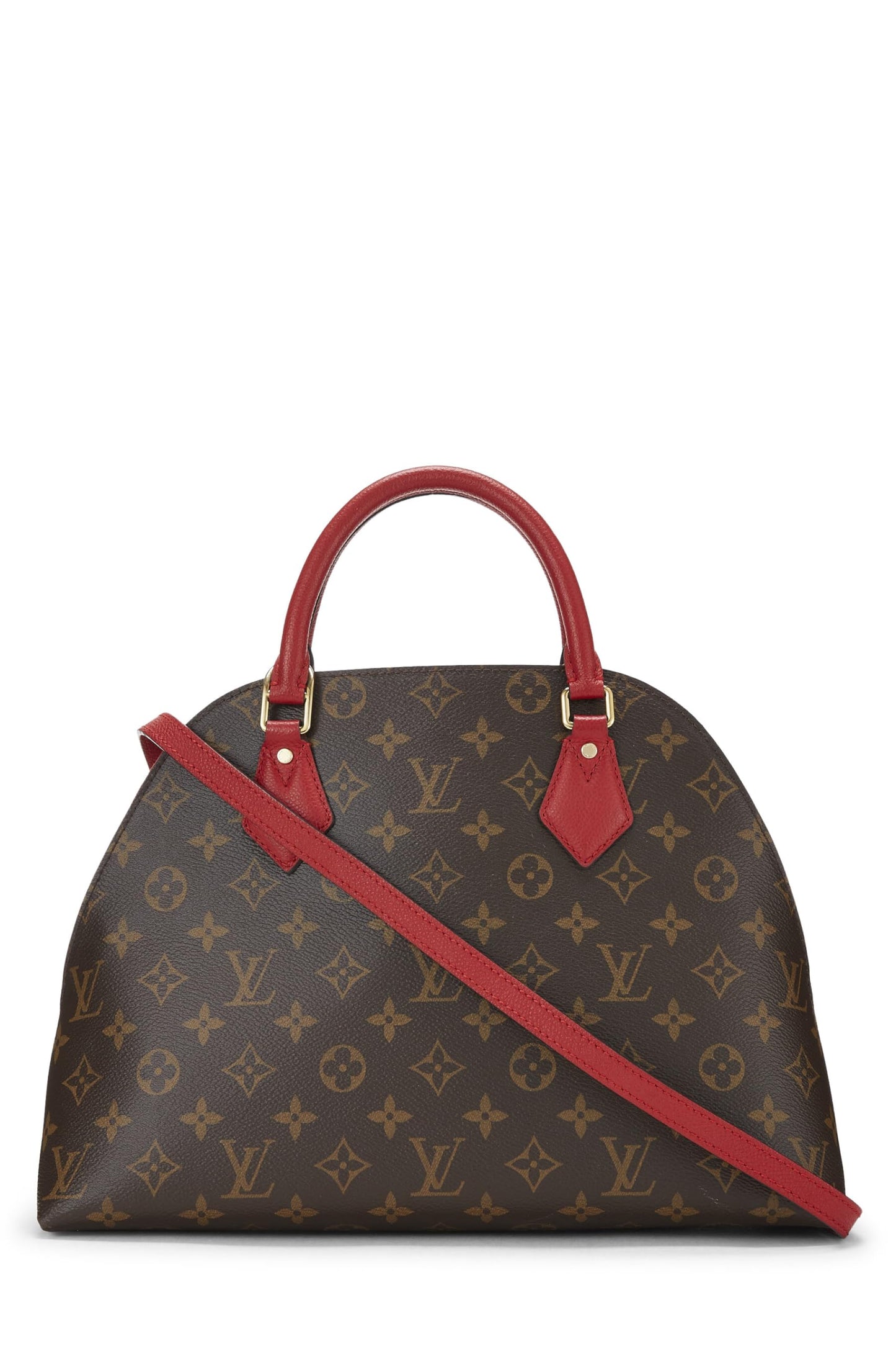 Louis Vuitton, Alma BNB de lona con monograma rojo Pre-Loved, Rojo