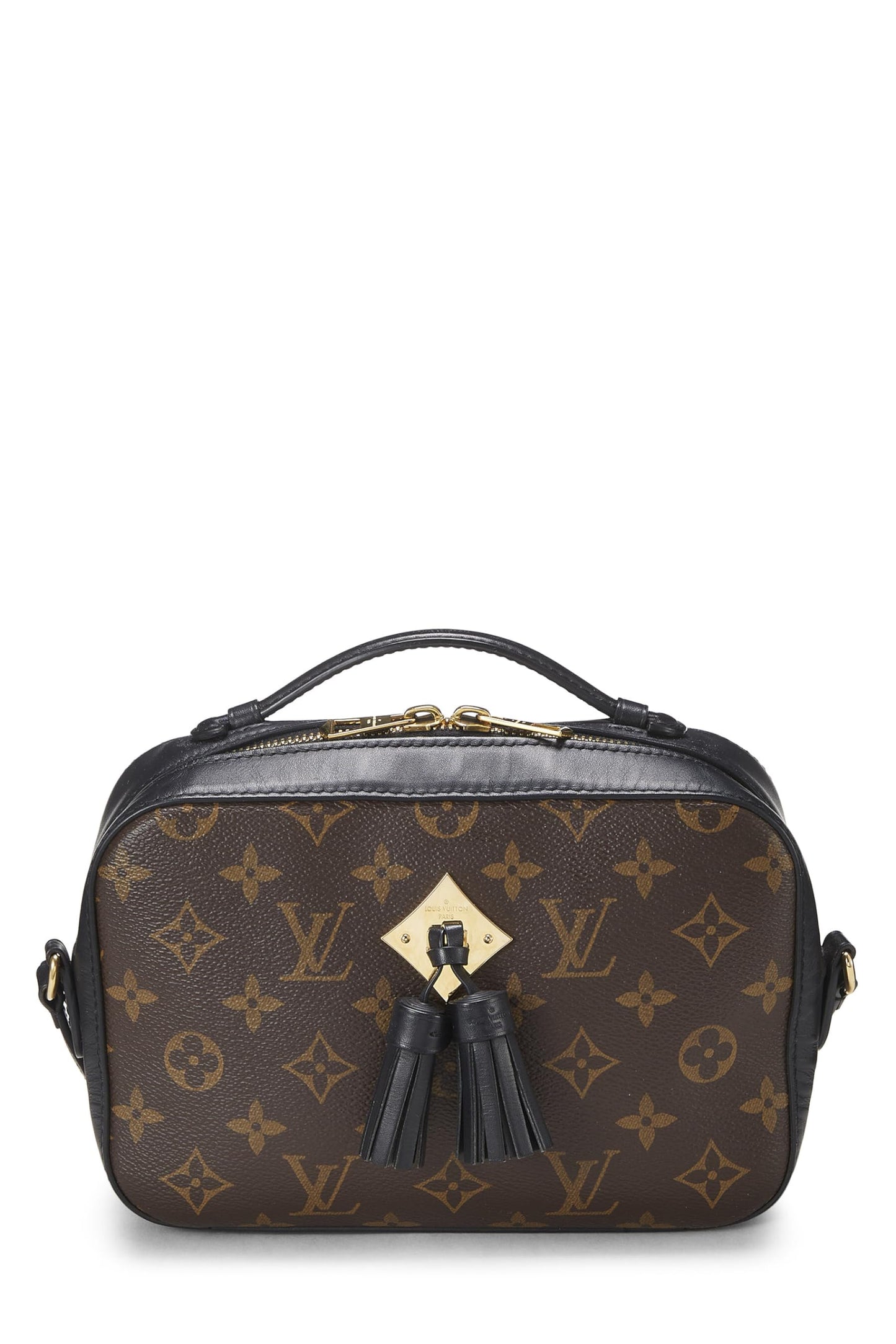 Louis Vuitton, Pre-Loved Black Monogram Canvas Saintonge, Black