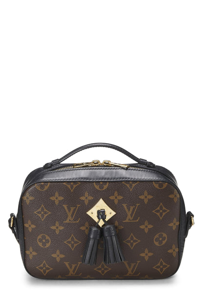 Louis Vuitton, Saintonge de lona con monograma negro Pre-Loved, Negro