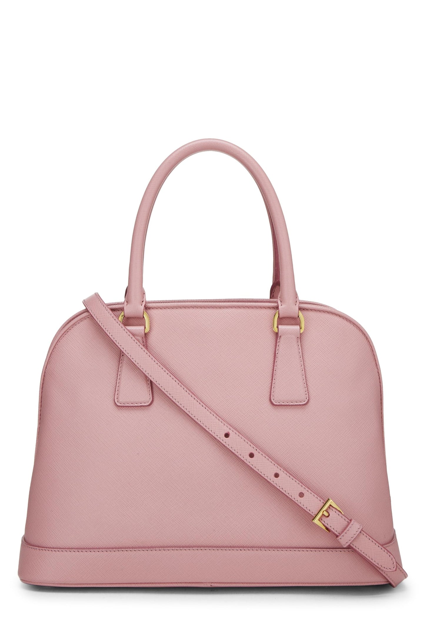 Prada, sac fourre-tout en saffiano rose pastel d'occasion, rose