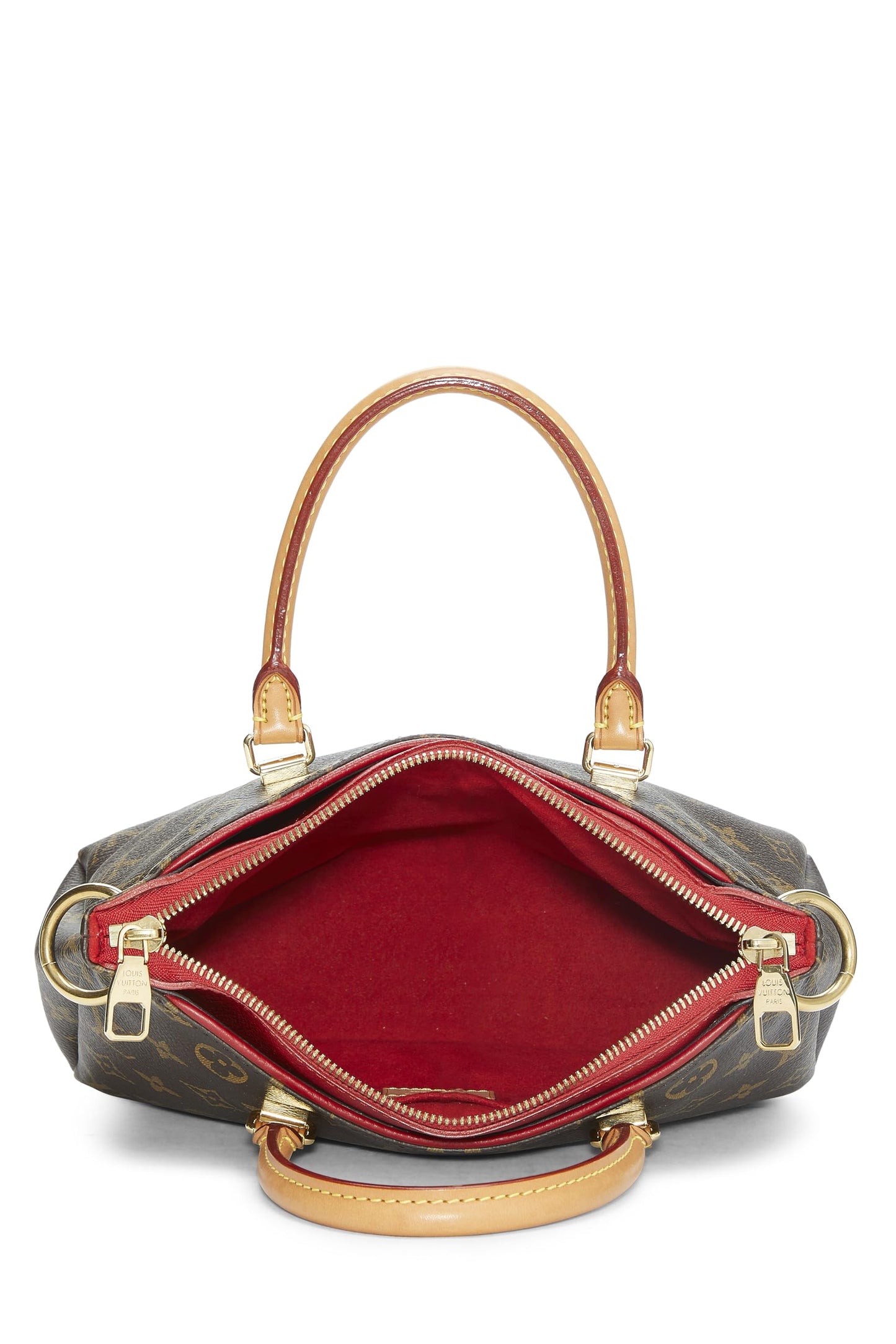 Louis Vuitton, Pallas BB de lona con monograma rojo Pre-Loved, Rojo