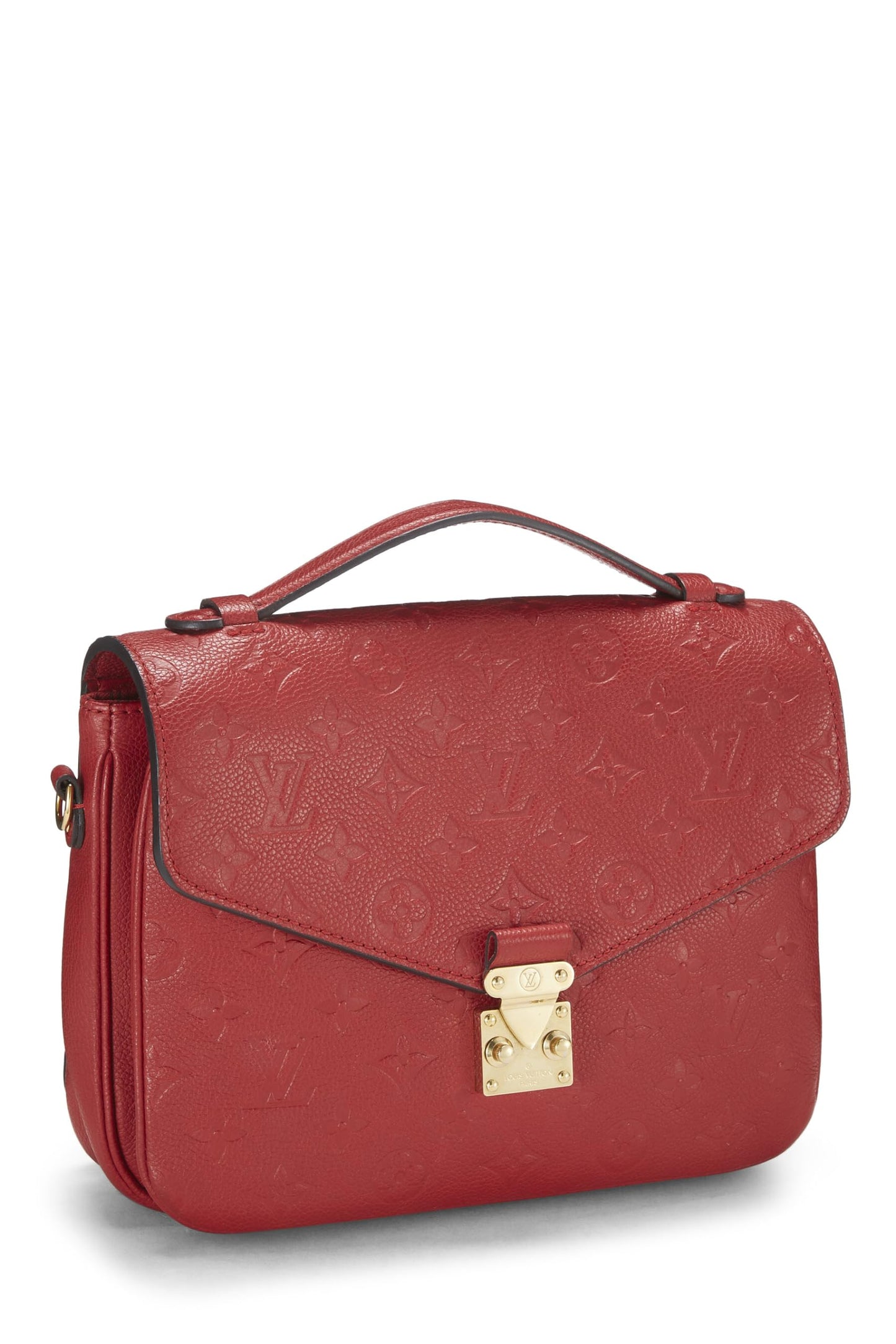 Louis Vuitton, Pre-Loved Cherry Monogram Empreinte Pochette Metis, Red