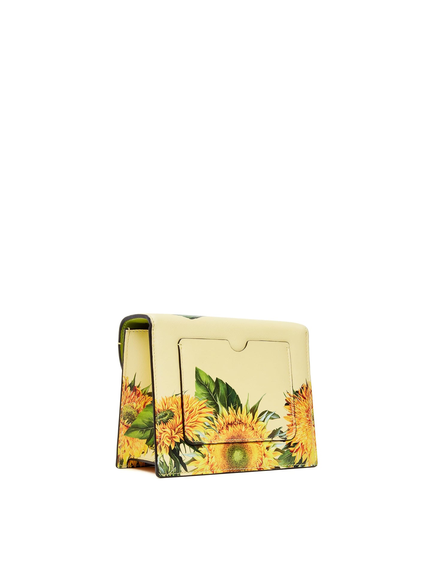 Oscar de la Renta, Bolso mini TRO con estampado de girasoles, Amarillo multicolor