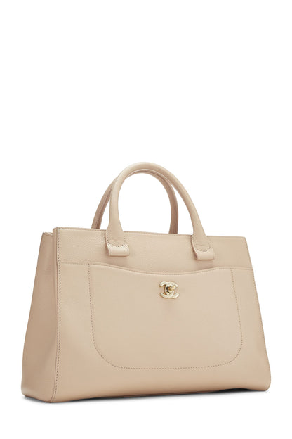 Chanel, sac fourre-tout Neo Executive en cuir beige d'occasion, beige