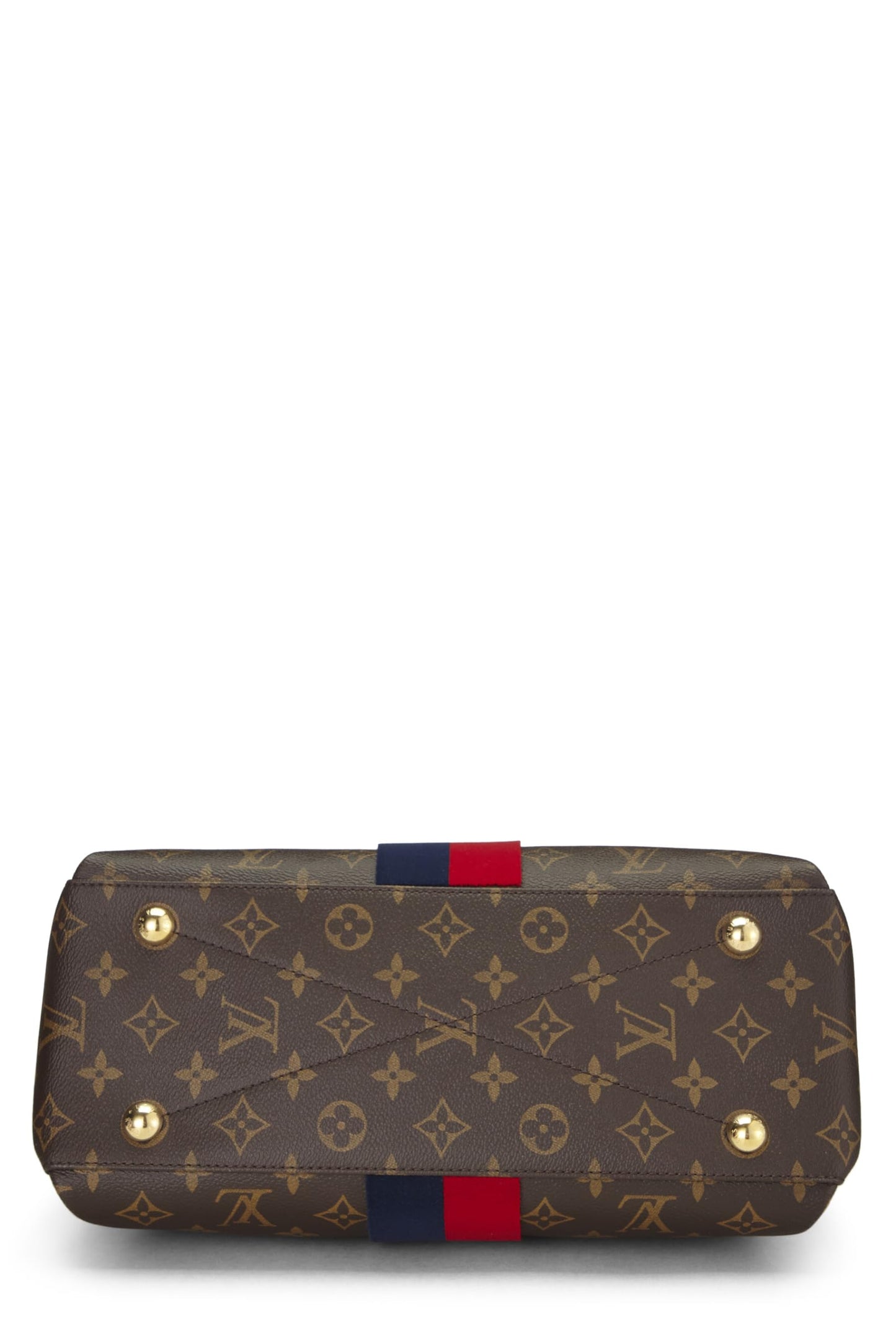 Louis Vuitton, Georges MM rayé en toile Monogram d'occasion, rouge