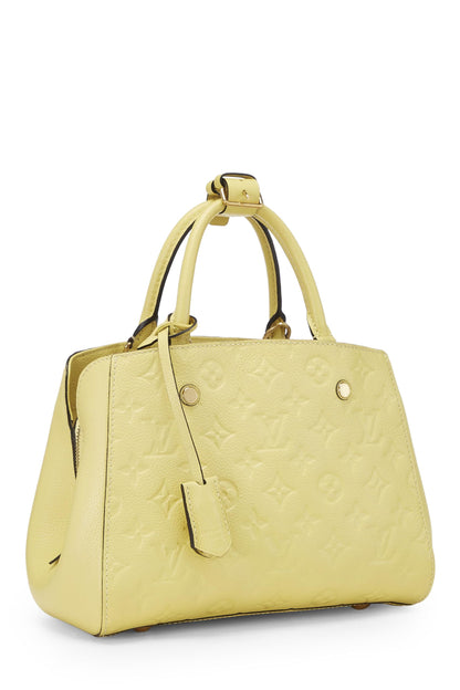 Louis Vuitton, Empreinte Montaigne BB Monogram Citrine d'occasion, jaune