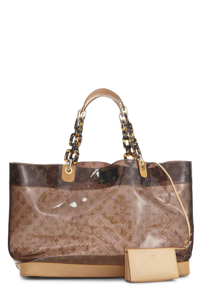 Louis Vuitton, Pre-Loved Brown Monogram Vinyl Ambre Cabas GM, Brown