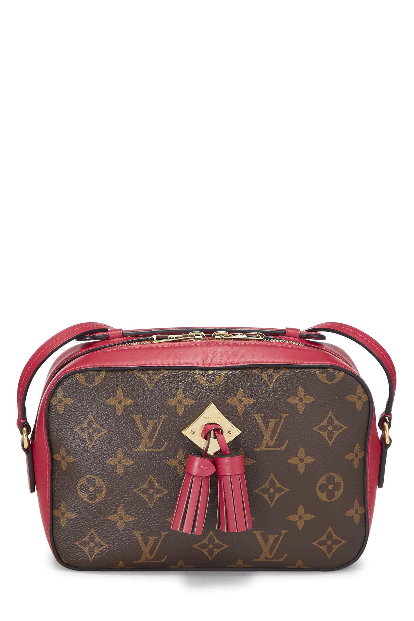 Louis Vuitton, Sac à main en toile Monogram rose Saintonge d'occasion, rose