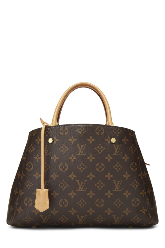 Louis Vuitton, Montaigne MM en toile monogram d'occasion, marron