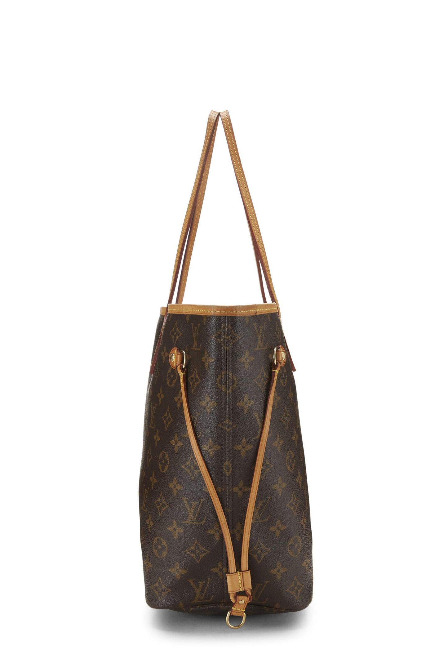 Louis Vuitton, Lienzo con monograma pre-amado Neverfull MM NM, Marrón