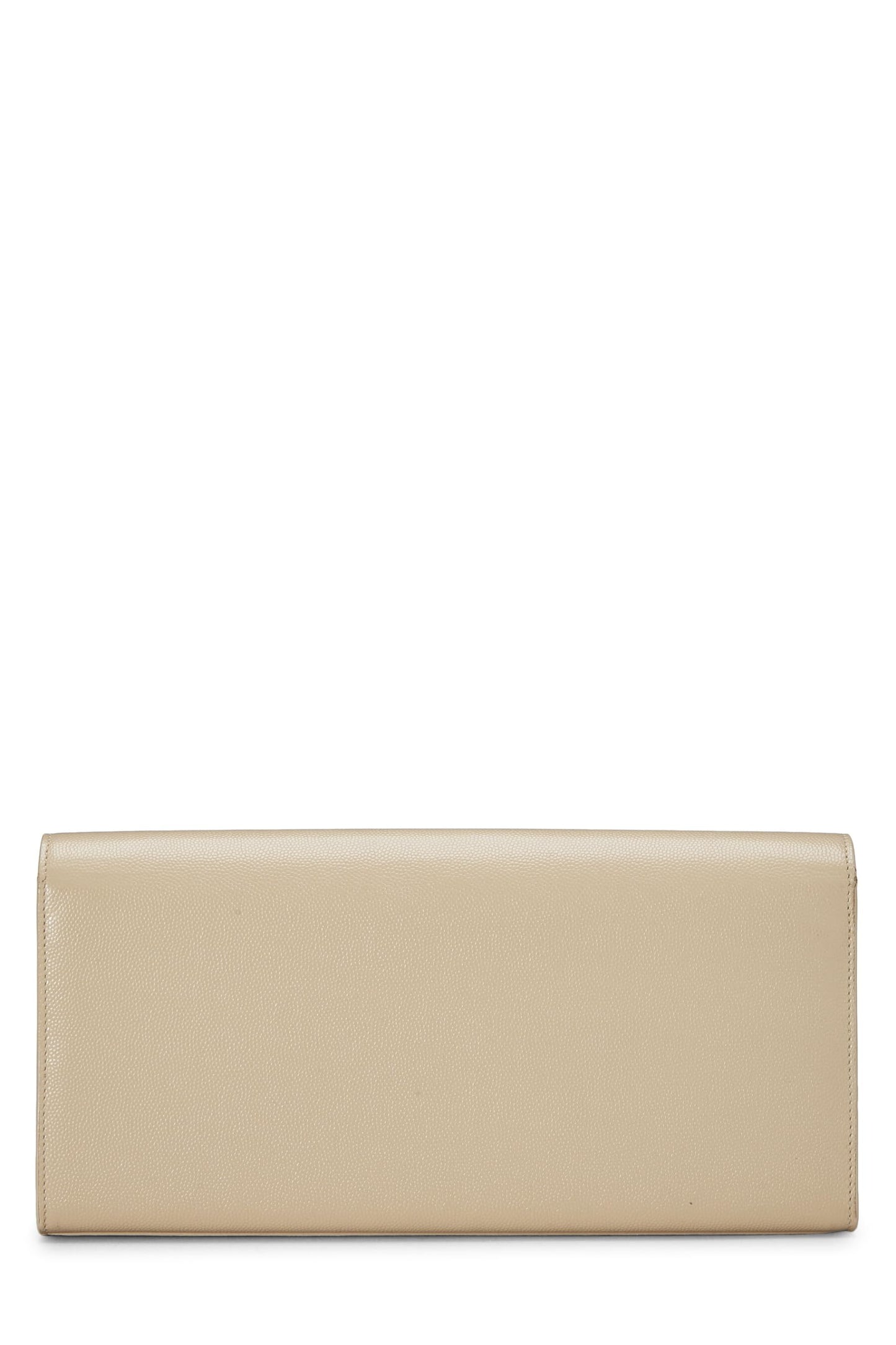 Yves Saint Laurent, Pochette Cassandre en cuir de veau beige pré-aimée, Beige