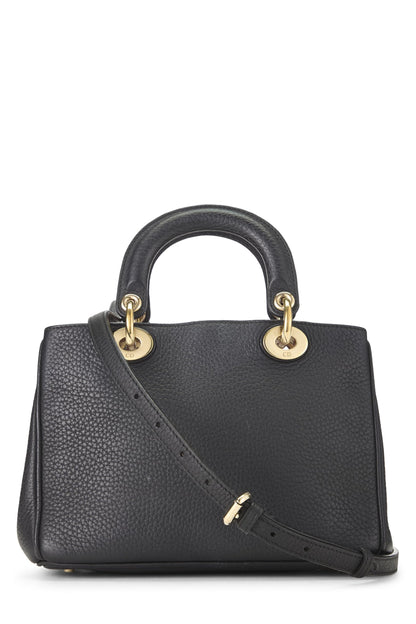 Dior, Bolso de mano Diorissimo mini de cuero negro Pre-Loved, Negro