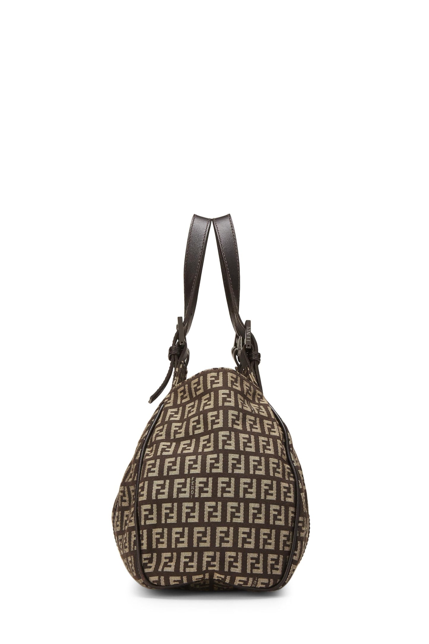 Fendi, sac fourre-tout en toile marron Zucchino d'occasion, marron