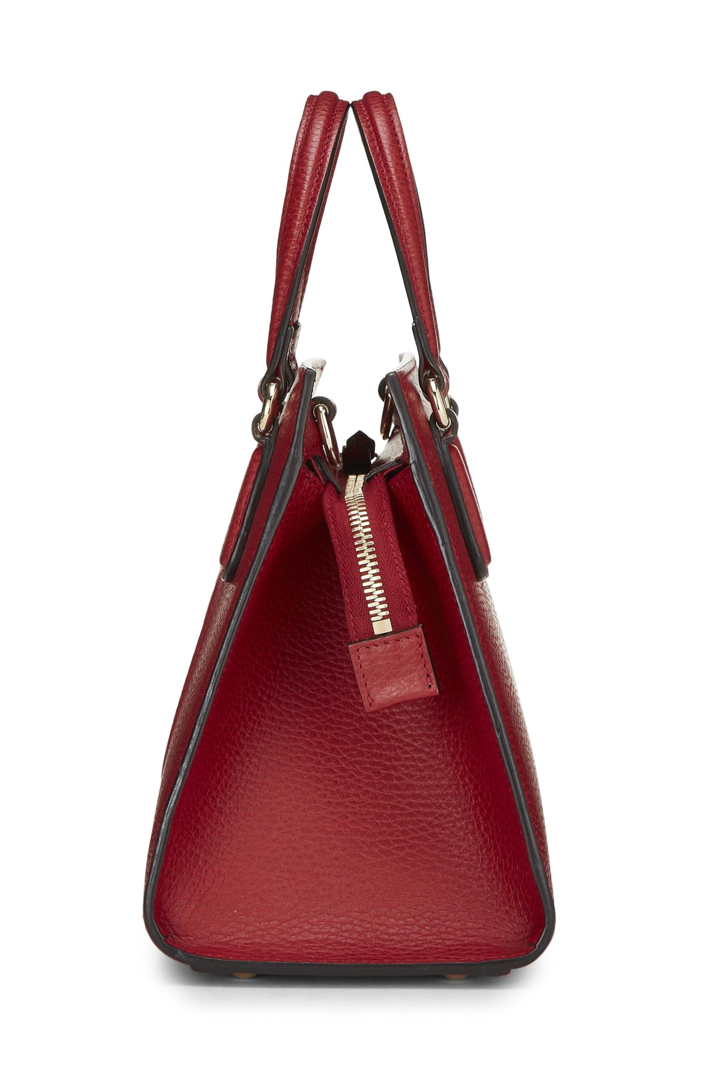 Gucci, Pre-Loved Red Grained Leather Soho Handbag, Red