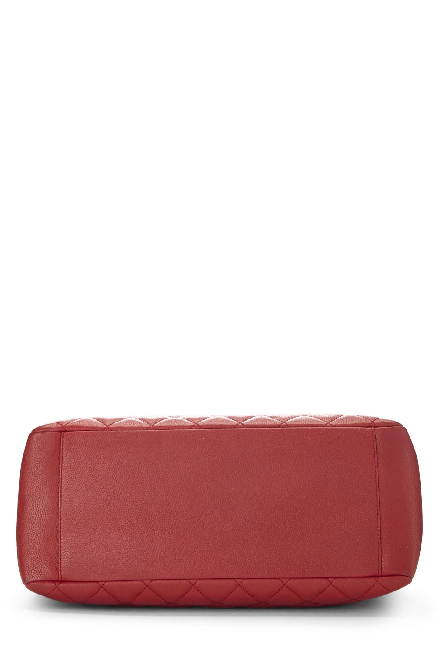 Chanel, Grand sac cabas Red Caviar d'occasion (GST), rouge