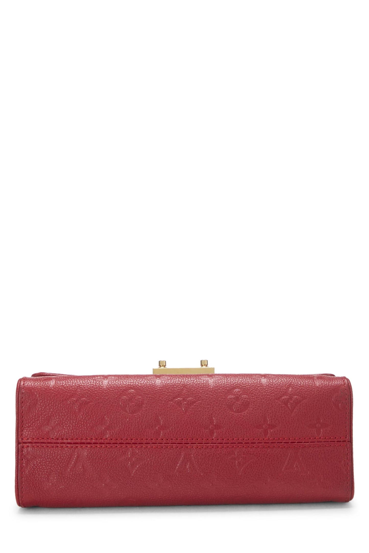 Louis Vuitton, Pre-Loved Cherry Monogram Empreinte Saint Sulpice PM, Rojo