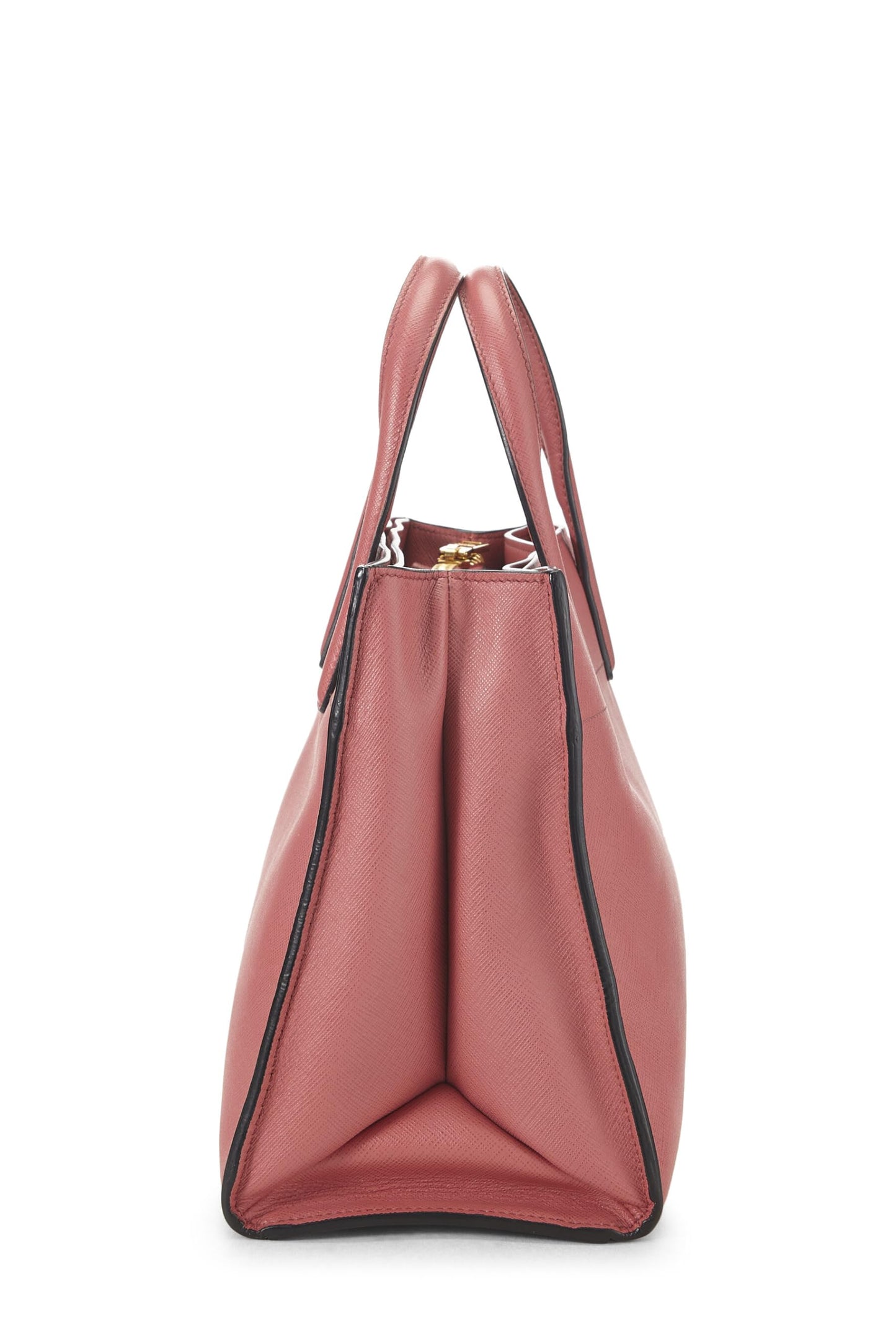 Prada, sac fourre-tout Saffiano rose d'occasion, rose