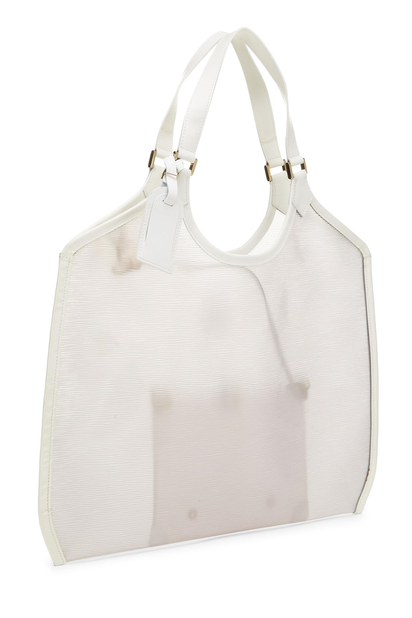 Louis Vuitton, Pre-Loved White Epi Vinyl Lagoon Bay GM, White