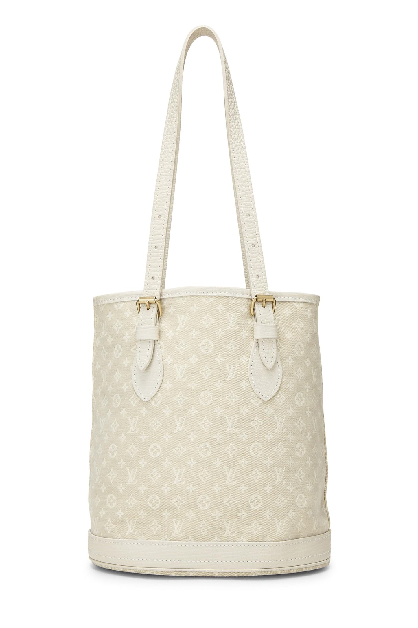 Louis Vuitton, Pre-Loved Beige Monogram Mini Lin Bucket PM, Beige