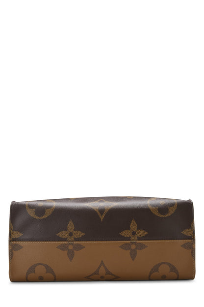 Louis Vuitton, Monogram Reversed Giant On The Go GM d'occasion, marron