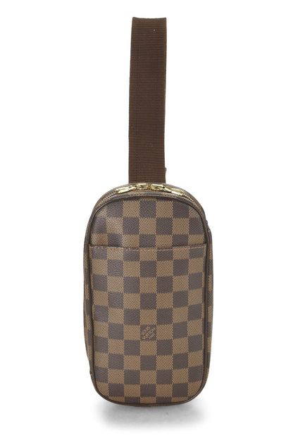 Louis Vuitton, Pochette Gange en toile Damier Ebene pré-aimée, Marron