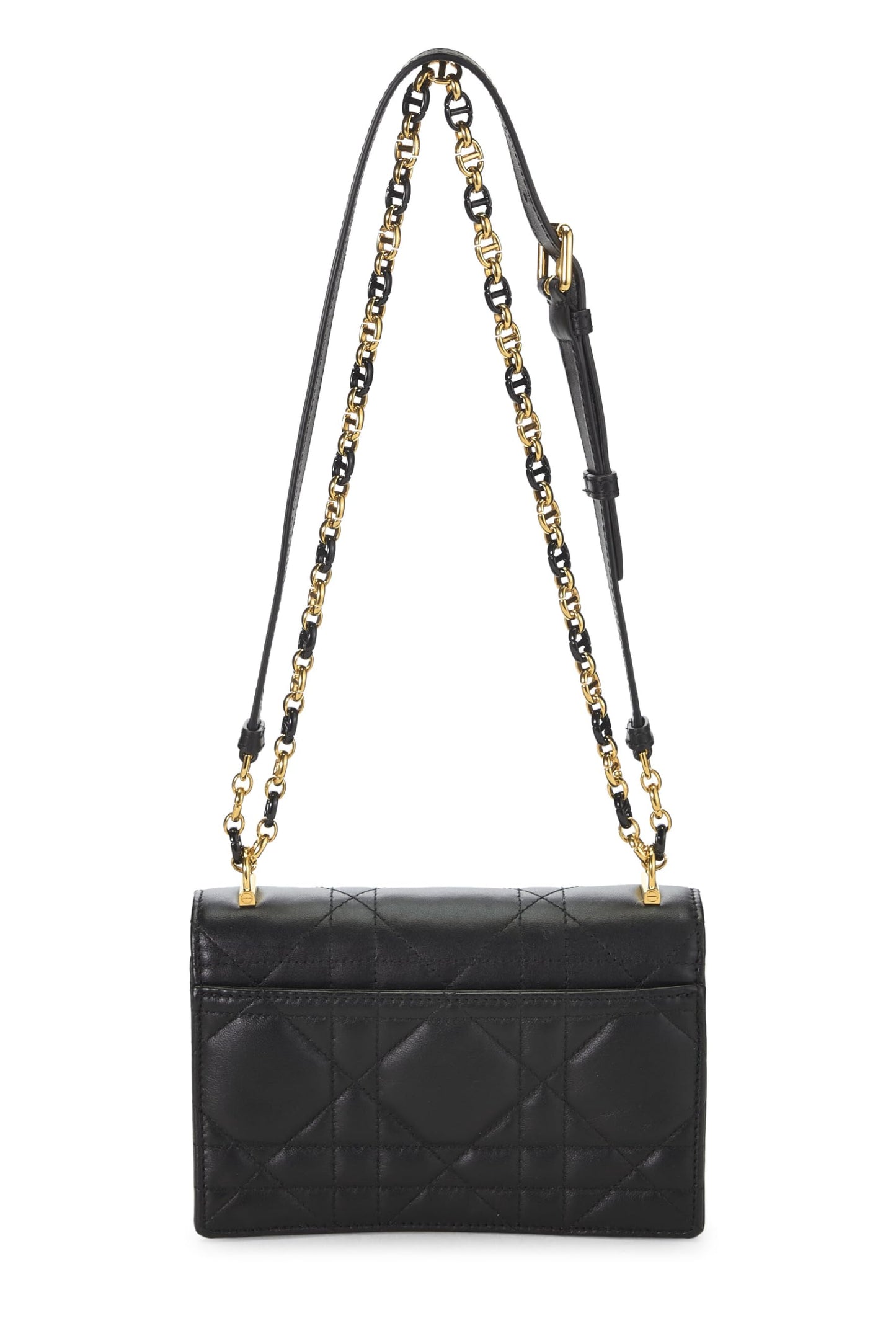 Dior, Pre-Loved Black Cannage Lambskin Miss Caro Bag Mini, Black