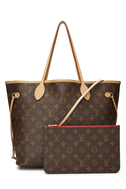 Louis Vuitton, Pre-Loved Red Monogram Canvas Neo Neverfull MM, Red