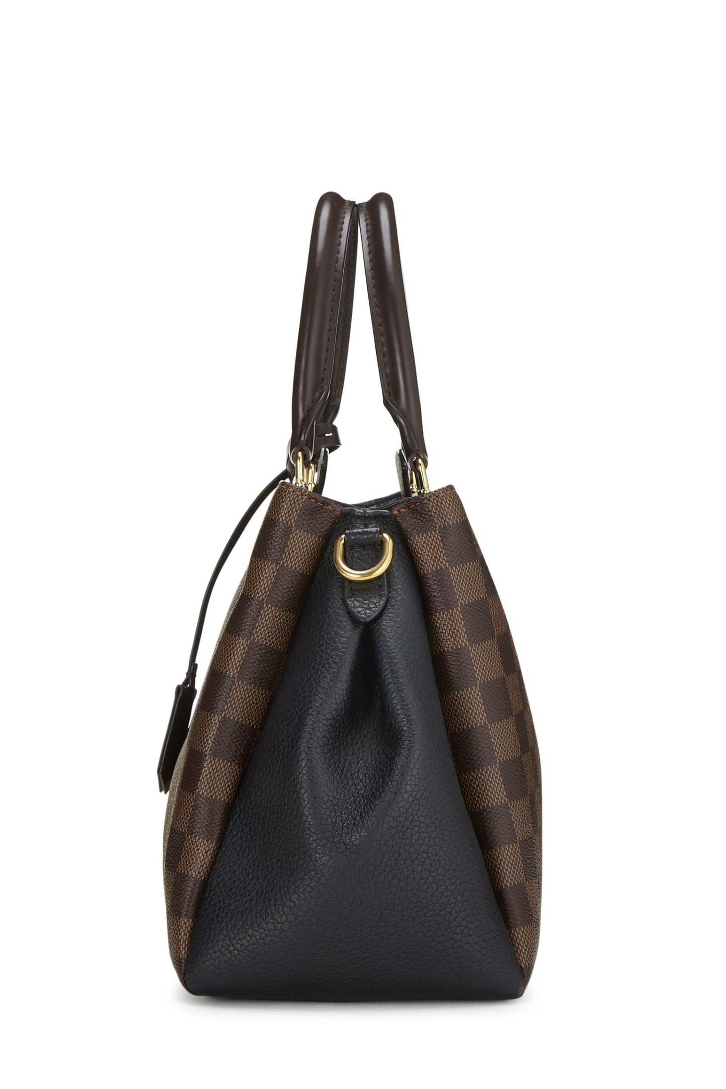 Louis Vuitton, Pre-Loved Damier Ebene Canvas & Black Leather Brittany, Black