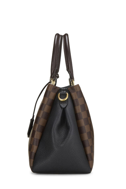 Louis Vuitton, Pre-Loved Damier Ebene Canvas y cuero negro Brittany, Negro