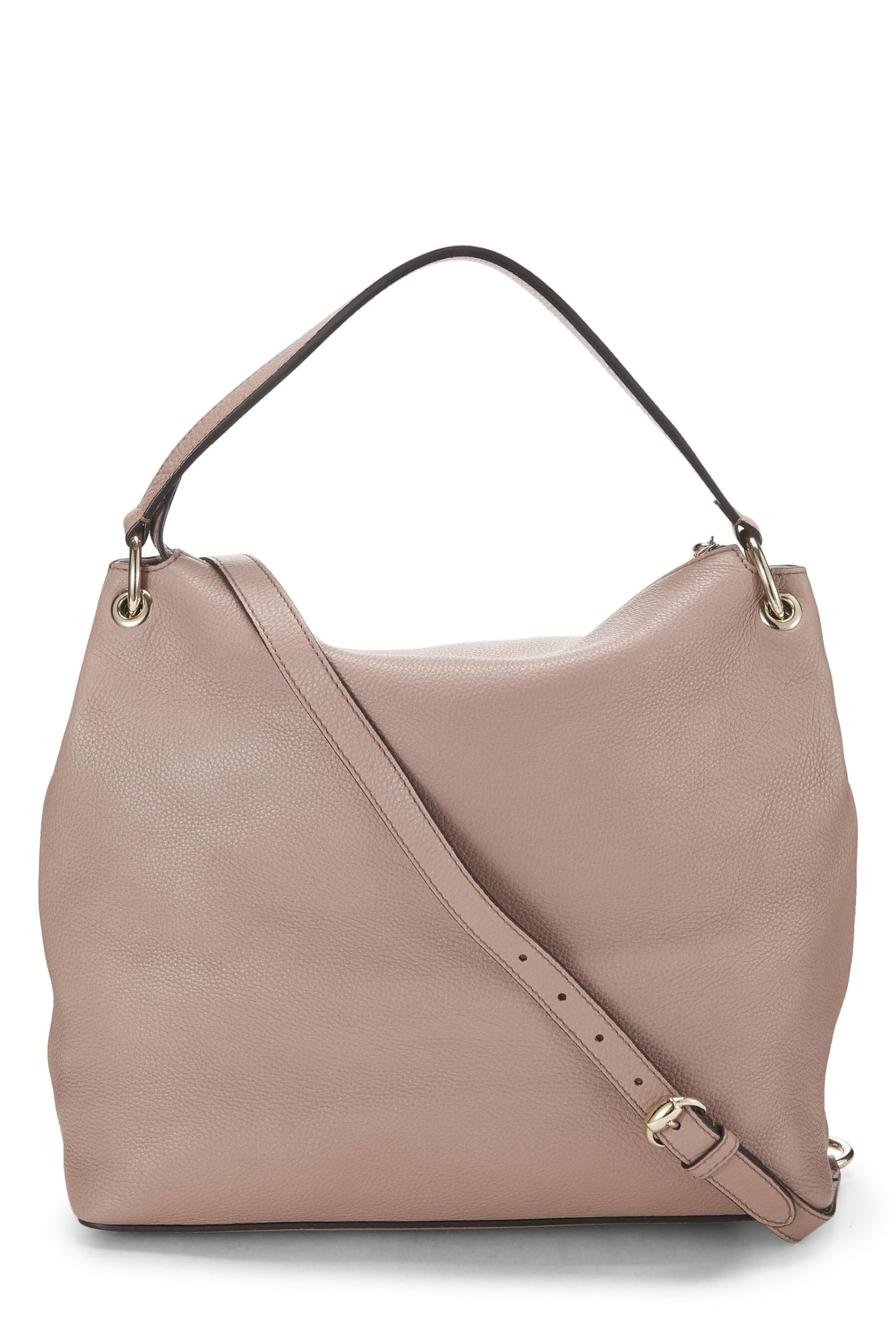 Gucci, Pre-Loved Pink Leather Soho Convertible Hobo, Pink