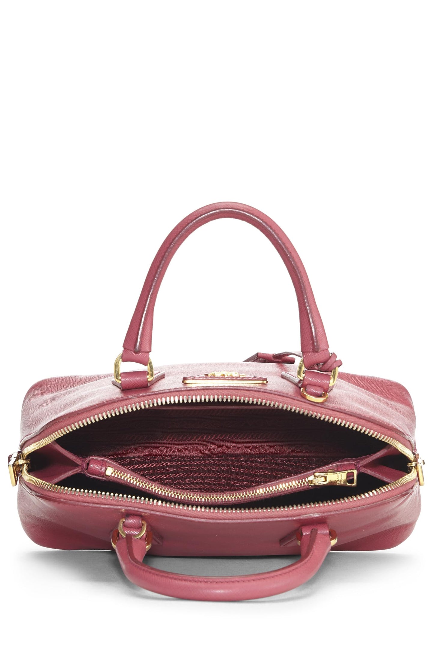 Prada, Pre-Loved Pink Saffiano Promenade Pequeño, Rosa