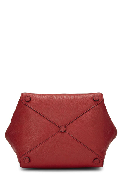 Prada, Bolso tote pequeño Vitello Daino rojo Pre-Loved, Rojo