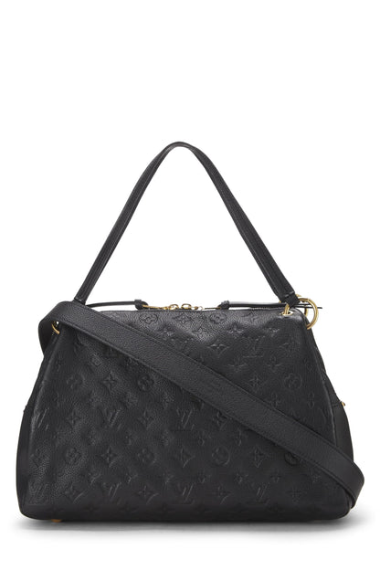 Louis Vuitton, Monograma negro Pre-Loved Empreinte Ponthieu PM, Negro