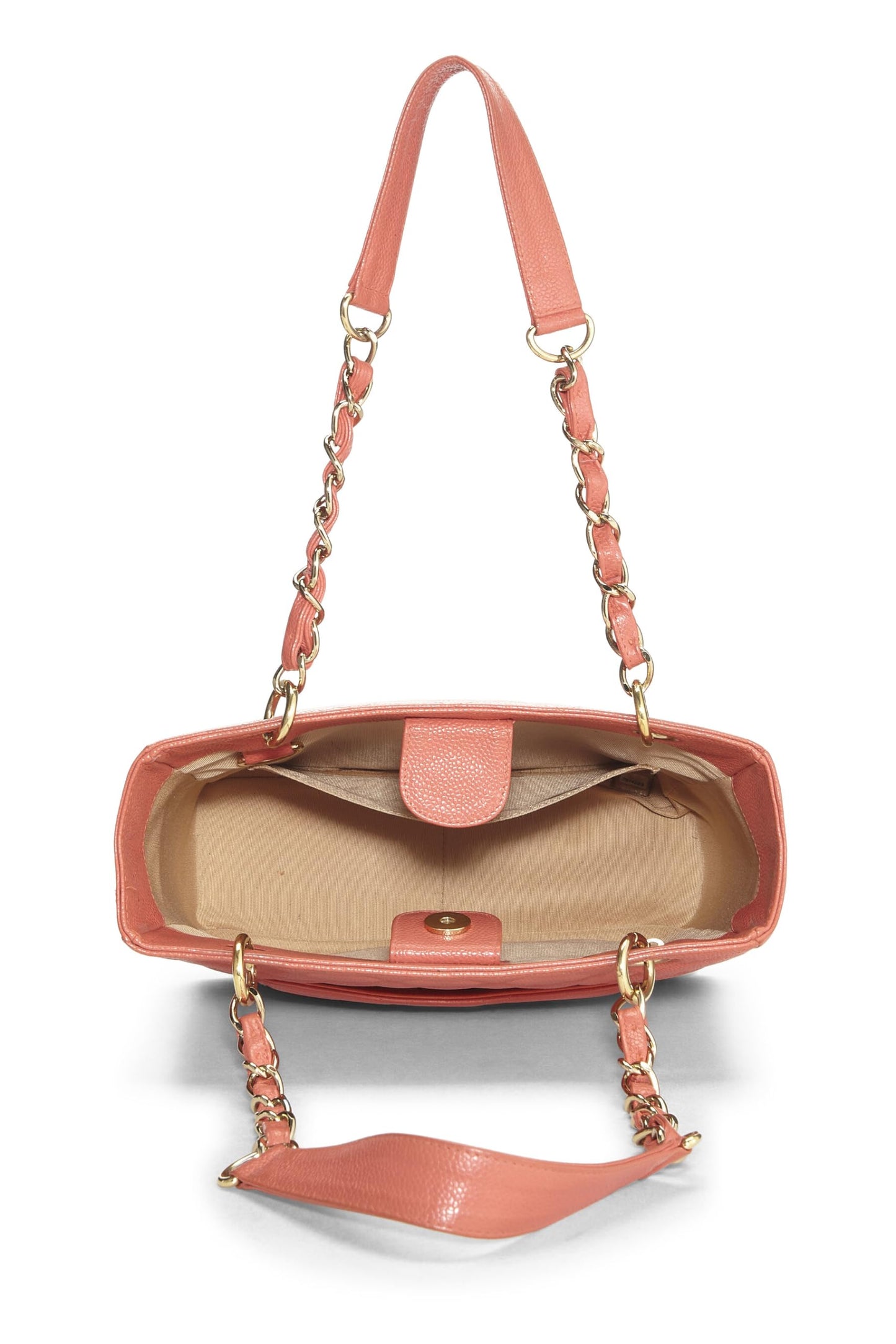 Chanel, sac cabas matelassé rose Caviar Petite d'occasion (PST), rose